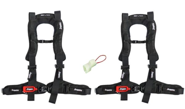 Dragonfire Racing 4-Point Harness 3  set with Honda Pioneer Override Plug **Special** Hot on Sale