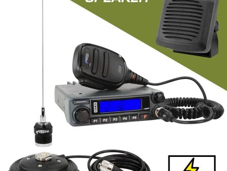 Adventure Radio Kit - GMR45 Powerful GMRS Mobile Radio Kit and External Speaker For Cheap