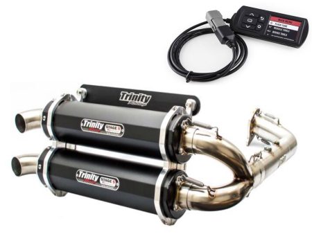 Polaris RZR Turbo FULL STAGE 5 DUAL Exhaust With Tuner | TRINITY RACING Discount