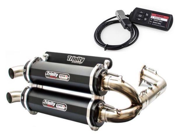 Polaris RZR Turbo FULL STAGE 5 DUAL Exhaust With Tuner | TRINITY RACING Discount