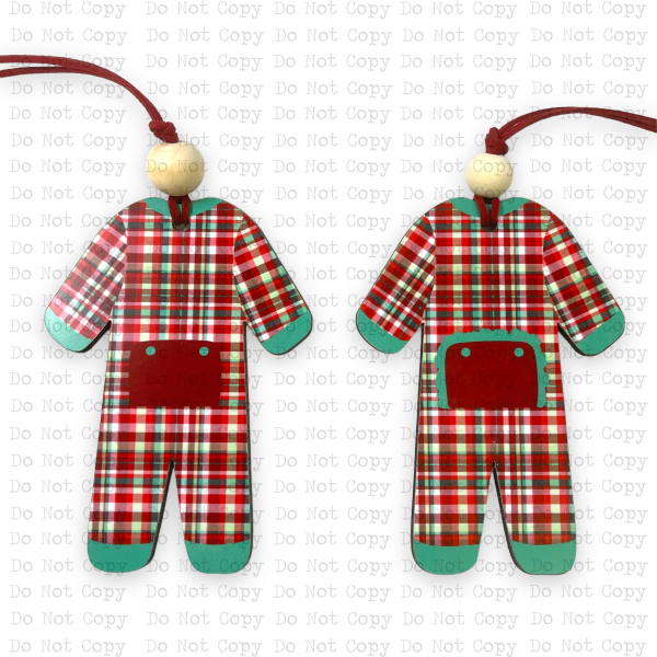 Pajama Shaped PP Ornament Sublimation Blank | Exclusive Pixel Pop For Discount