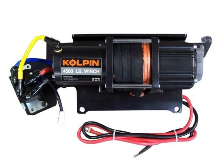 Polaris Ranger Full Size Kolpin Quick-Mount Winch 4500 lb Synthetic Rope Fashion