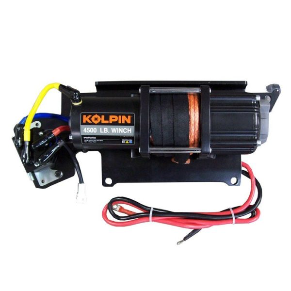 Polaris Ranger Full Size Kolpin Quick-Mount Winch 4500 lb Synthetic Rope Fashion