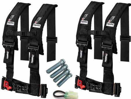 Dragonfire Racing 4-Point Harness 3  with Free Honda Talon Override Connector and Lap Bolts Cheap