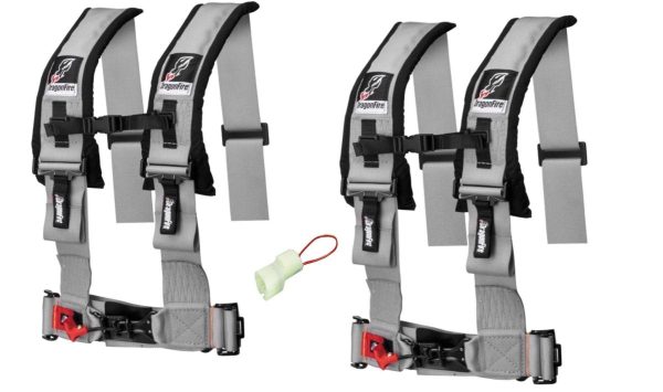 Dragonfire Racing 4-Point Harness 3  set with Honda Pioneer Override Plug **Special** Hot on Sale