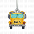 School Bus Rider Bag Tag Sublimation Blank For Discount