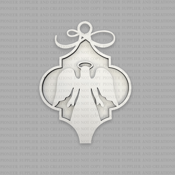 2D Angel Nativity Arabesque Shaped Ornament Sublimation Blanks Online Hot Sale