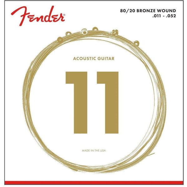 Fender 80 20 Bronze Acoustic Strings For Sale