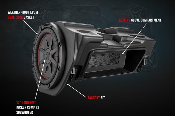 Polaris RZR Glove-Box 10in Subwoofer Enclosure Online