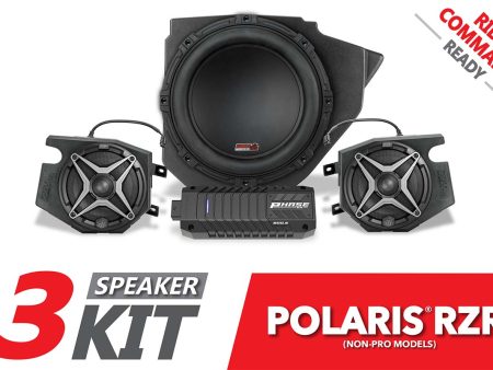 2014-2023 Polaris RZR A-Spec SSV 3-Speaker Plug-&-Play System for Ride Command Cheap