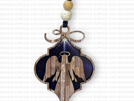 2D Angel Nativity Arabesque Shaped Ornament Sublimation Blanks Online Hot Sale