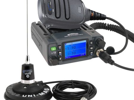 Rugged Radios Waterproof 25 Watt GMRS Band Mobile Radio with Antenna Supply