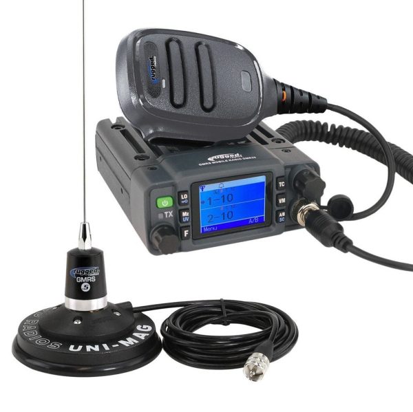 Rugged Radios Waterproof 25 Watt GMRS Band Mobile Radio with Antenna Supply