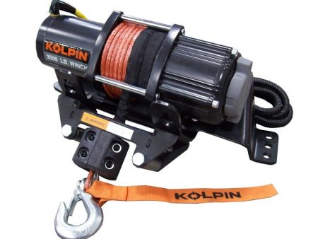 Polaris Ranger MidSize Kolpin Quick-Mount Winch 3500 lb Synthetic Rope Cheap