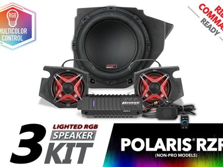 2014-2023 Polaris RZR V-Spec 3-Speaker Plug-&-Play Kit for Ride Command Cheap