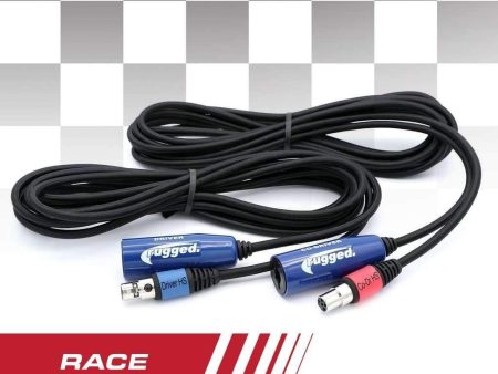 OFFROAD 12  RACE SERIES Straight Cable to Intercom Driver and Co-Driver Online Sale