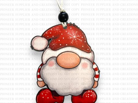 Santa Gnome Ornament Sublimation Blank | Exclusive GoGo My Print For Cheap