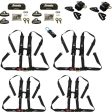 Polaris General 4 Complete Quick Release 2  Harness Set 4 seater package Hot on Sale