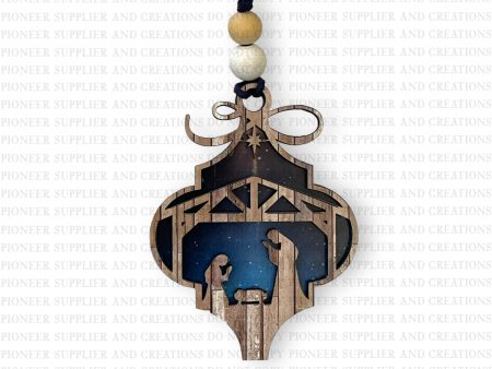 2D Nativity Arabesque Shaped Ornament Sublimation Blanks For Sale