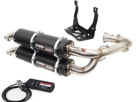 Trinity Racing MAVERICK X3 EXHAUST FULL DUAL SYSTEM STAGE 5 BY TRINITY RACING WITH POWERVISION REFLASH TUNER Online Hot Sale