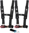 Pro Armor 4 Point 2  Harness Set with Free Polaris   Can Am Override Plug Cheap