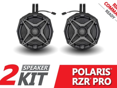 2020-2024 Polaris RZR Pro 6.5in Cage-Mount Plug-&-Play Speaker-Pods for Ride Command Online Hot Sale