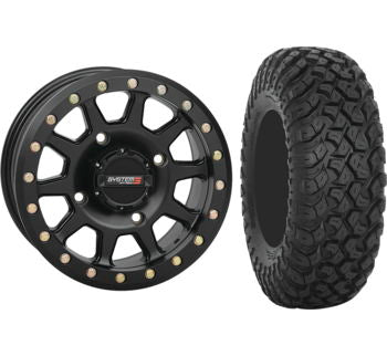 System 3 Beadlock Wheels Package 4 137 Wheels with 32  RT320 Race and Trail Tires Supply