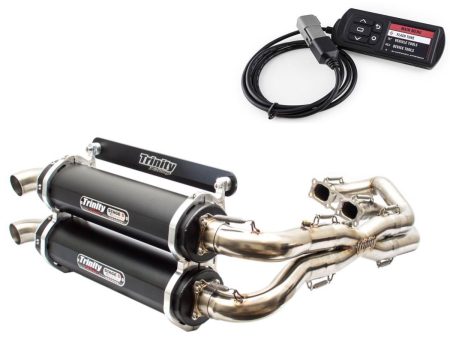 Trinity Racing Polaris RZR XP 1000 EXHAUST FULL DUAL SYSTEM STAGE 5 WITH POWERVISION TUNER Fashion