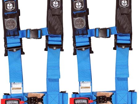 Pro Armor 4 Point 2  Harness Set with Free Polaris   Can Am Override Plug Cheap