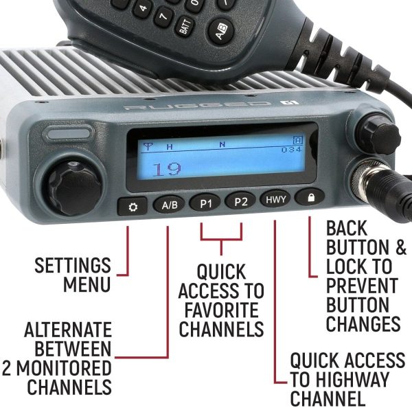 G1 Waterproof GMRS Mobile Radio with Antenna | Rugged Radios Online now