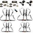 Polaris General 4 Complete Quick Release 2  Harness Set 4 seater package Hot on Sale