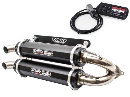 Polaris RZR Turbo Slip on Exhaust and Powervision Reflash Tuner | Trinity Racing Supply