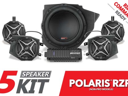 2014-2023 Polaris RZR A-Spec SSV 5-Speaker Plug-&-Play System for Ride Command Fashion