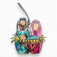 Joseph Mary and Baby Jesus Ornament Sublimation Blank with TRANSFER OPTION | Exclusive Blushing Cotton Hot on Sale