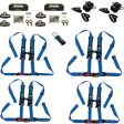 Polaris General 4 Complete Quick Release 2  Harness Set 4 seater package Hot on Sale