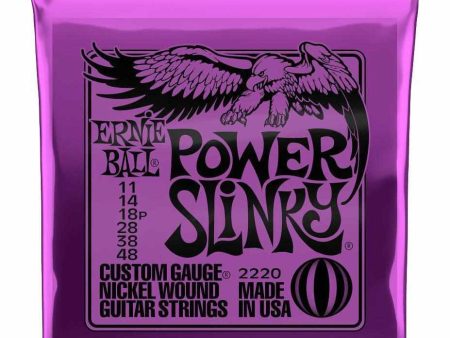 Ernie Ball 2220 Power Slinky Nickel Wound Electric Guitar 11-48 Hot on Sale