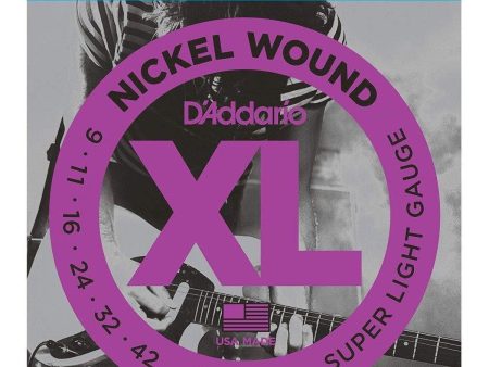 D Addario EXL120 Nickel Wound, Super Light, 09-42 Fashion