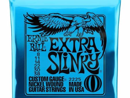 Ernie Ball 2225 Extra Slinky Nickel Wound Electric Guitar 8-38 Fashion