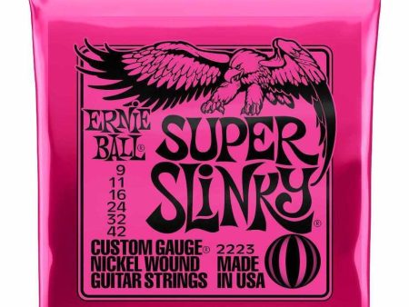 Ernie Ball 2223 Super Slinky Nickel Wound Electric Guitar Strings 9-42 Online Sale