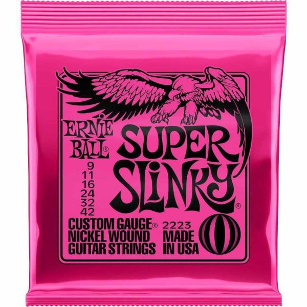 Ernie Ball 2223 Super Slinky Nickel Wound Electric Guitar Strings 9-42 Online Sale