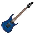 Ibanez GRG7221QATBB 7-String Guitar Transparent Blue Burst Online Sale