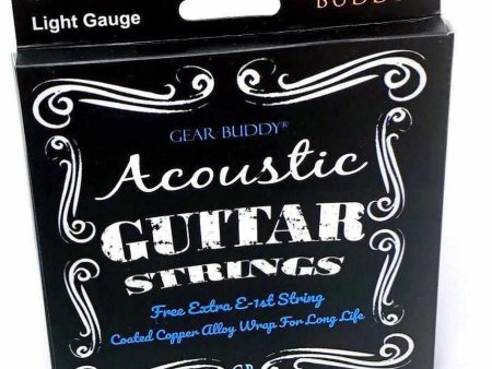 Coated Acoustic Guitar Strings Light Gauge - Extra High E Online