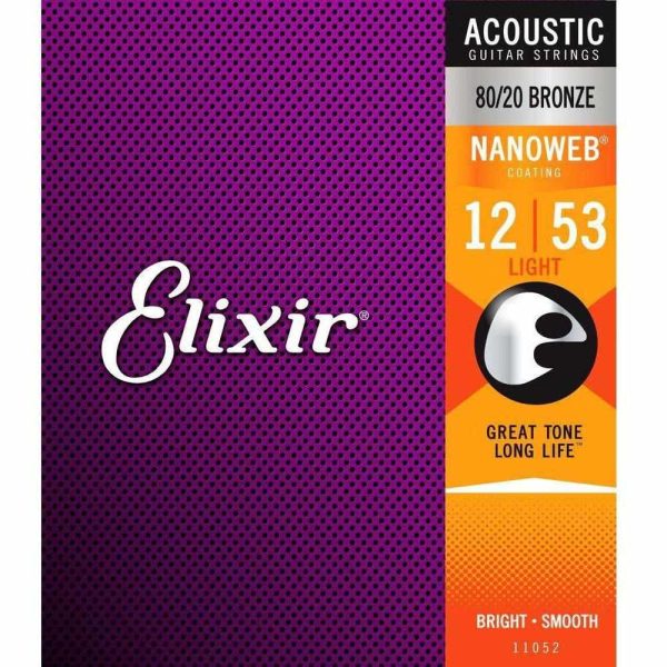 Elixir 11052 NanoWeb 80 20 Acoustic Light 12-53 Fashion