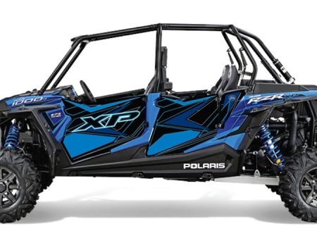 Trail Armor GenX Slide On Four Door Graphics Kit - 2015 RZR 4 XP 1000 EPS Voodoo Blue Sale