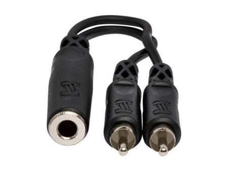 Hosa Y Cable 1 4 in TSF to Dual RCA YPR131 Online Hot Sale