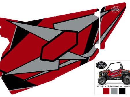 Trail Armor GenX Slide On Two Door Graphics Kit -  2015  RZR S 900 EPS Havasu Red Pearl Online Sale