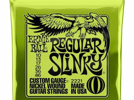 Ernie Ball 2221 Regular Slinky Nickel Wound Electric Guitar Strings 10-46 Online Hot Sale