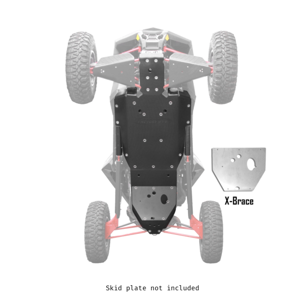 Polaris RZR RS1 X-Brace for UHMW Skid Plate Online now