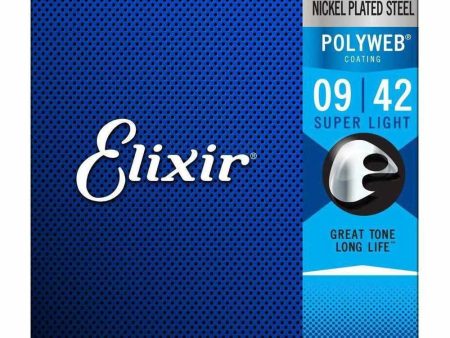 Elixir 12000 PolyWeb Electric Super Light 9-42 Fashion