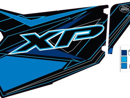 Trail Armor GenX Slide On Two Door Graphics Kit - 2015 RZR XP 1000 EPS VOODOO BLUE Online Sale